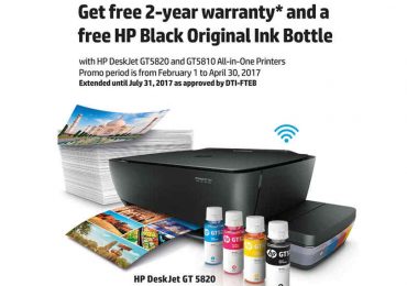 HP GT printer free 2-year, on-site warranty promo extended