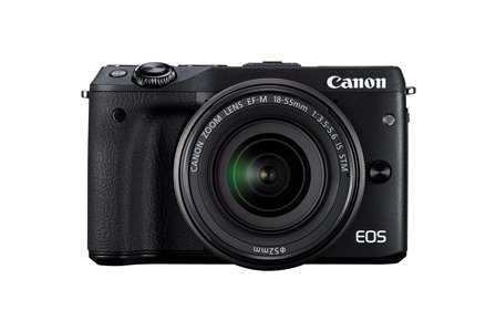 EOS M3 features a slim form factor, produces high quality images, and clocks in a faster AutoFocus speed.  