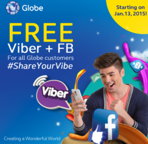 Globe Telecom offers New Free Facebook with Free Viber