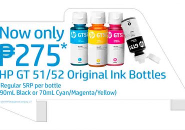 Buy HP GT51/52 Original Ink Bottles for only PhP275 to maximize high-volume printing opportunities
