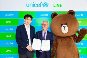 LINE and UNICEF sign Global Partnership Agreement