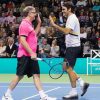 Roger Federrer teams up with Bill Gates for charity match