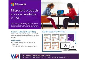 WSI now distributes Microsoft ESD