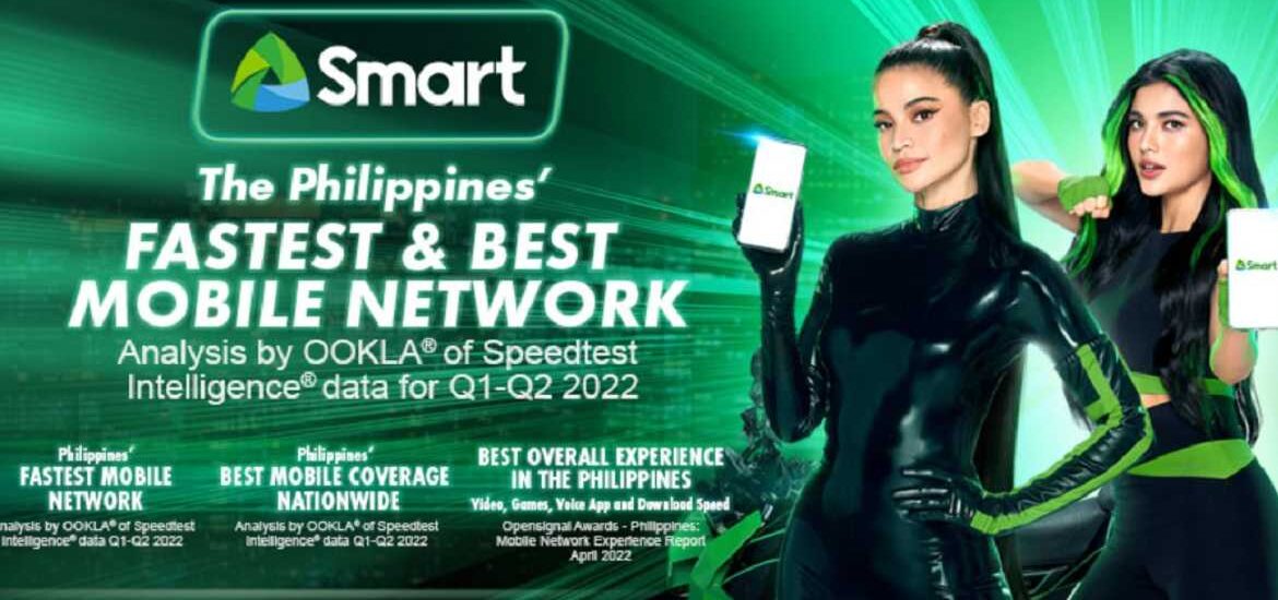 Smart awarded as fastest and best mobile network by Ookla