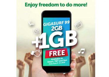 Enjoy freedom to do more with FREE 1GB from Smart, TNT, and Sun!